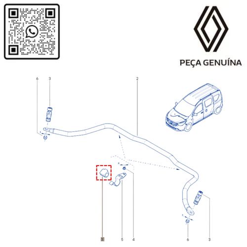 RN 549311 6001549311 BUCHA CENTRAL DA BARRA ESTAB. KANGOO II 22... 4